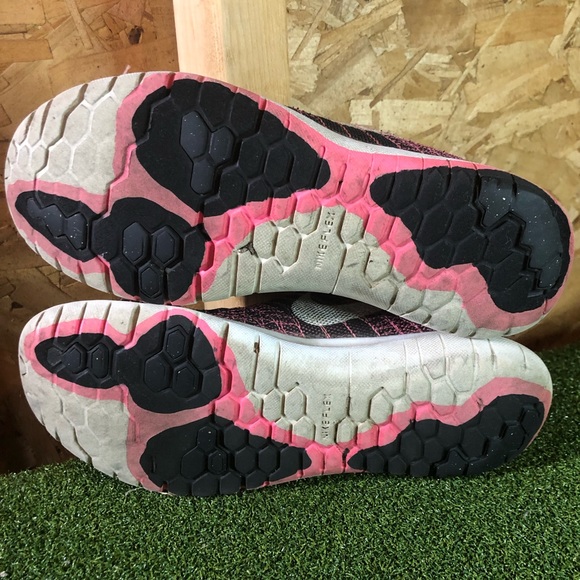 Nike Flex Fury Black Pink Athletic Running Shoes Size 6.5Y Women’s 8 - Picture 7 of 9